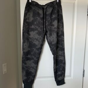 Abercrombie & Fitch Black & Charcoal Tie-Dye Joggers